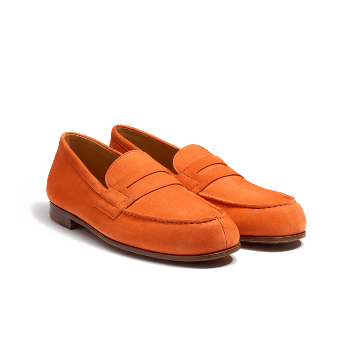 J.m. Weston Le Moc' Weston Homme Nubuck Orange