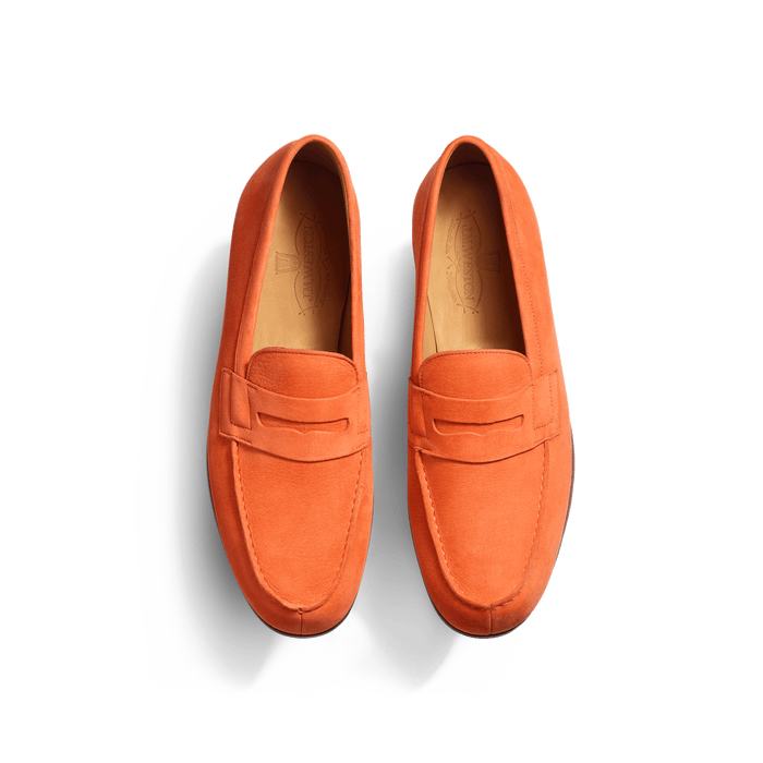 J.m. Weston Le Moc' Weston Homme Nubuck Orange