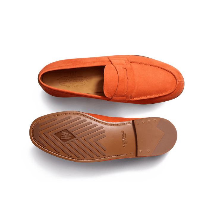 J.m. Weston Le Moc' Weston Homme Nubuck Orange