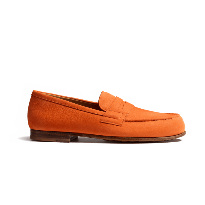j.m. weston Le Moc' Weston homme nubuck orange