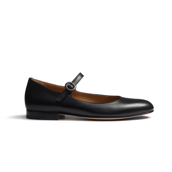 j.m. weston Mary Jane femme en cuir veau lisse noir