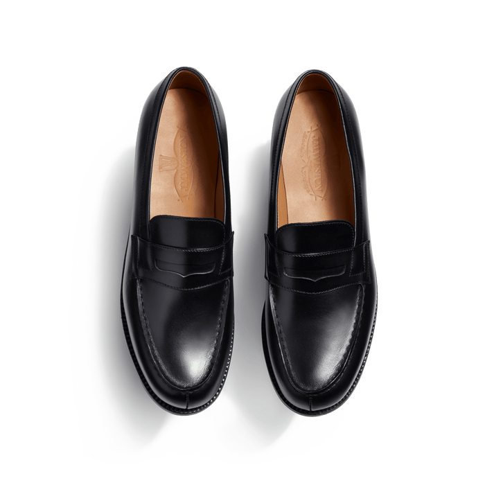 J.m. Weston Mocassin 180 Femme En Cuir Lisse Noir
