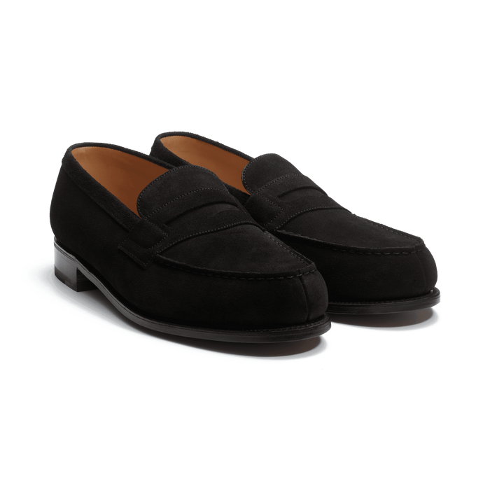 J.m. Weston Mocassin 180 Homme En Cuir Velours Noir