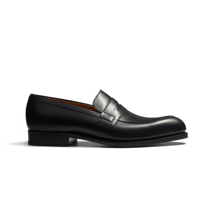 j.m. weston Mocassin Eton en cuir veau box noir
