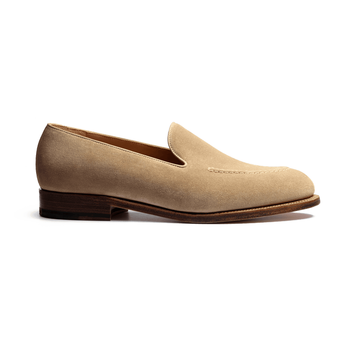 j.m. weston Mocassin Menton homme en velours beige