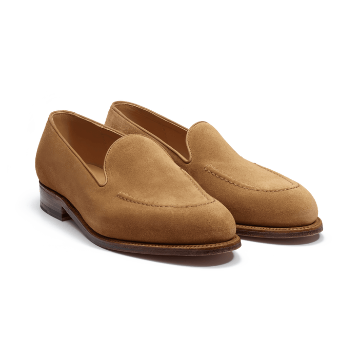 J.m. Weston Mocassin Menton Homme En Velours Camel