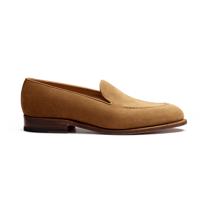 j.m. weston Mocassin Menton homme en velours camel