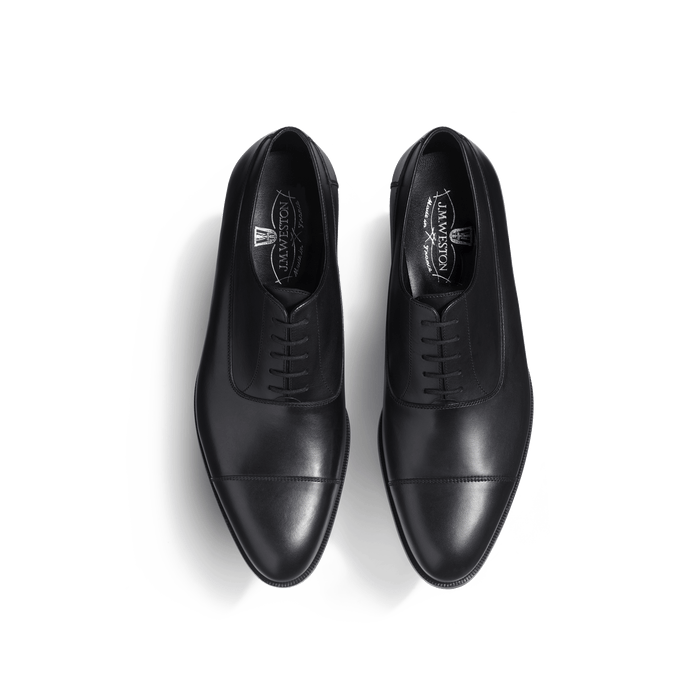 J.m. Weston Richelieu West Homme En Cuir Lisse Noir