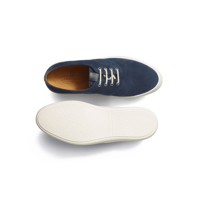 J.m. Weston Tennis 1938 En Cuir Veau Velours Marine