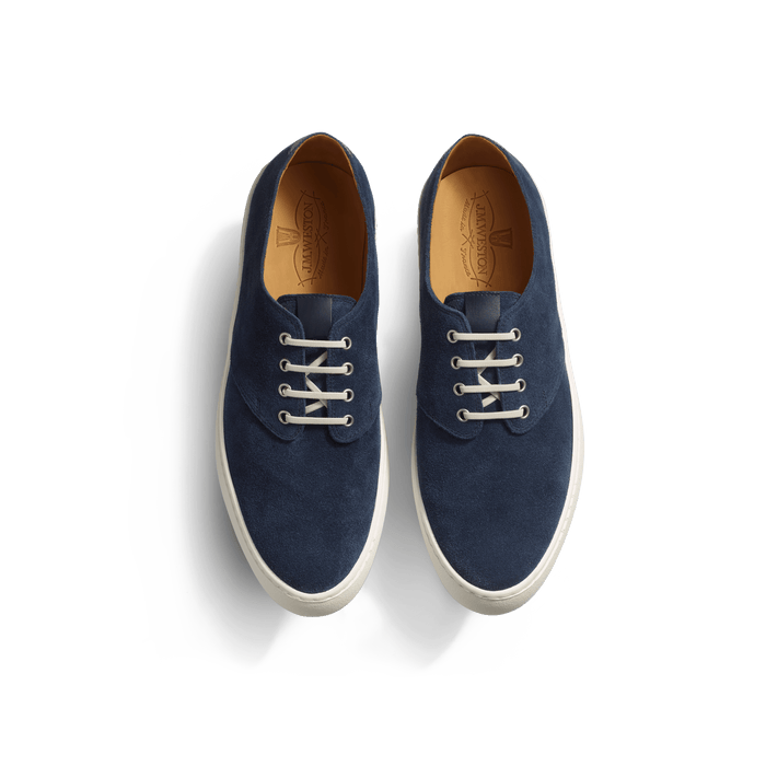 J.m. Weston Tennis 1938 En Cuir Veau Velours Marine