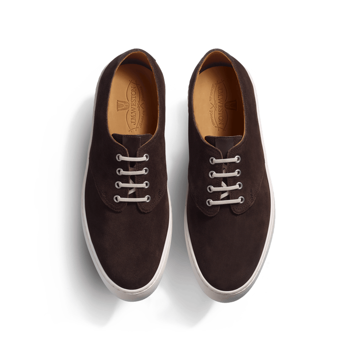 J.m. Weston Tennis 1938 En Cuir Veau Velours Marron