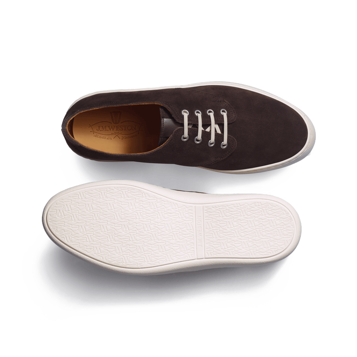 J.m. Weston Tennis 1938 En Cuir Veau Velours Marron