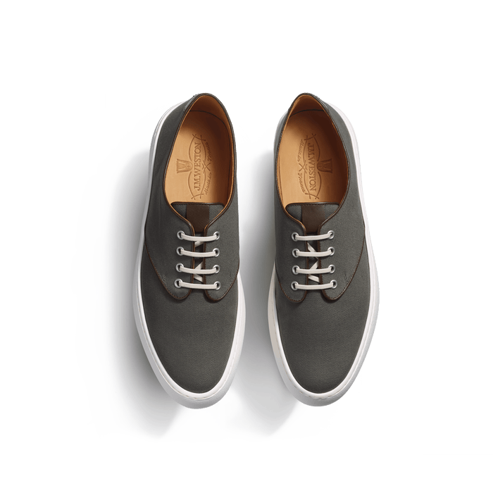 J.m. Weston Tennis 1938 En Toile De Coton Kaki