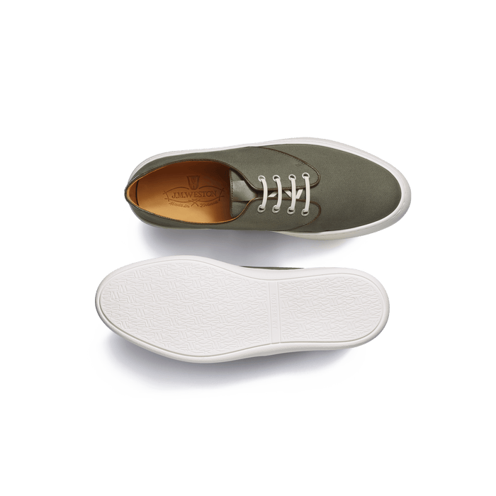 J.m. Weston Tennis 1938 En Toile De Coton Kaki