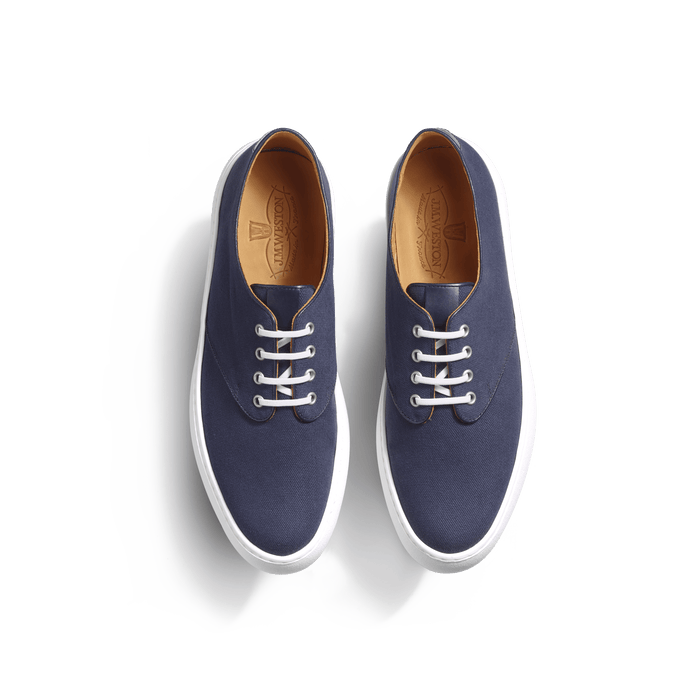 J.m. Weston Tennis 1938 En Toile De Coton Marine