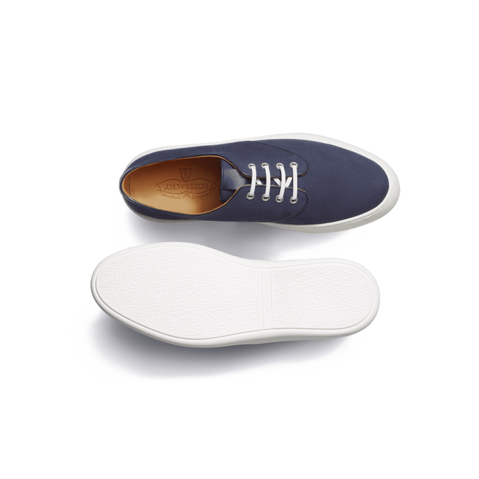 J.m. Weston Tennis 1938 En Toile De Coton Marine