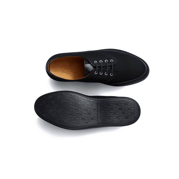 J.m. Weston Tennis 1938 En Toile De Coton Noire