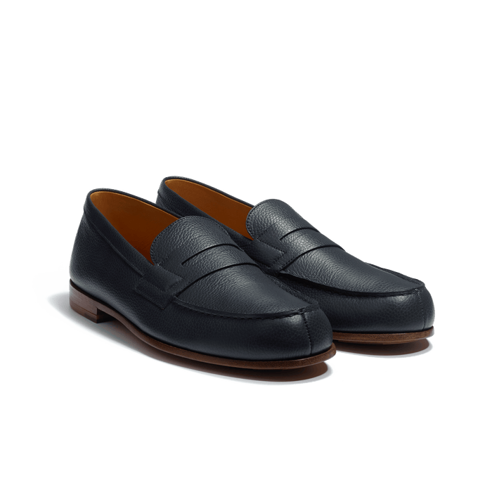 J.m. Weston Le Moc' Weston Homme Cuir Veau Grainé Marine