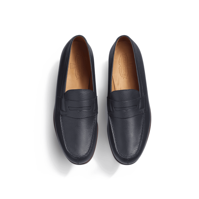 J.m. Weston Le Moc' Weston Homme Cuir Veau Grainé Marine