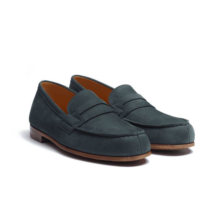 J.m. Weston Le Moc' Weston Homme En Nubuck Gris Anthracite