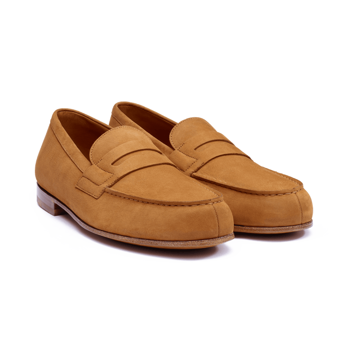 J.m. Weston Le Moc' Weston Homme En Nubuck Marron Camel