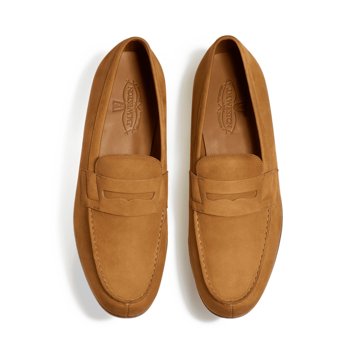 J.m. Weston Le Moc' Weston Homme En Nubuck Marron Camel