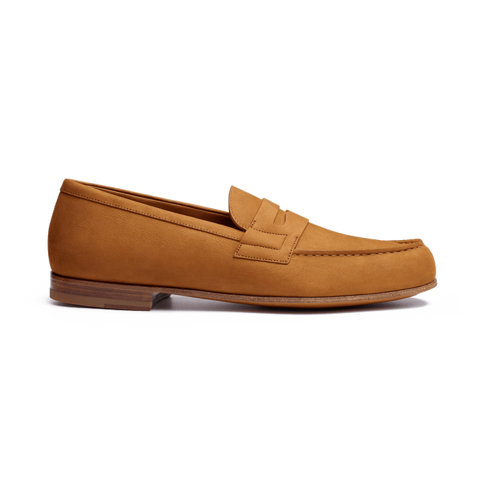 J.m. Weston Le Moc' Weston Homme En Nubuck Marron Camel