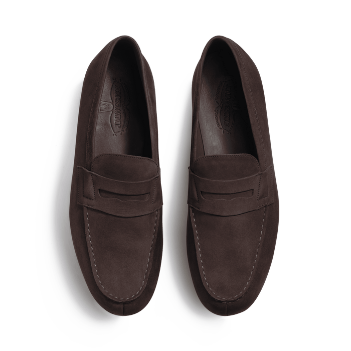 J.m. Weston Le Moc' Weston Homme En Nubuck Marron Glacé