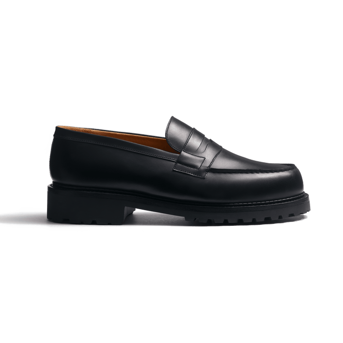 j.m. weston Mocassin 180 commando homme en cuir veau box noir j.m. weston Mocassin 180 commando homme en cuir veau box noir