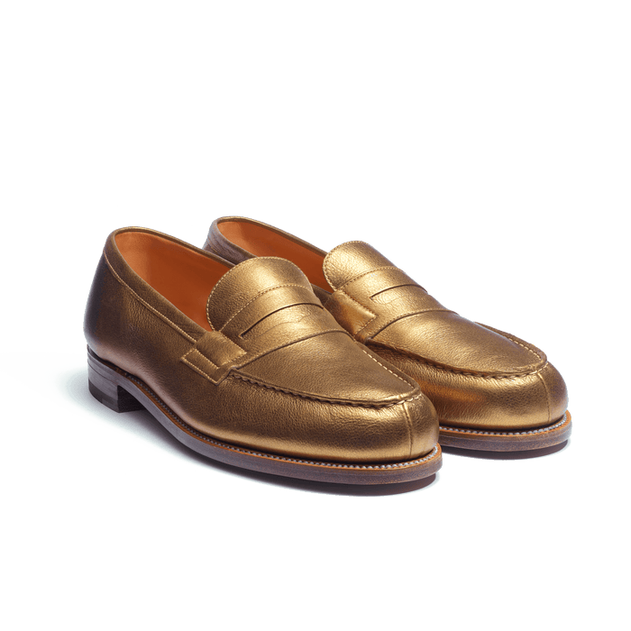 J.m. Weston Mocassin 180 Homme En Cuir Veau Foulonné Or