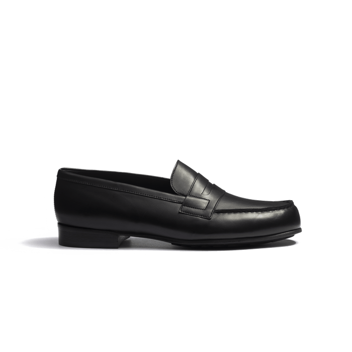 j.m. weston Mocassin 180 léger homme en cuir veau lisse noir j.m. weston Mocassin 180 léger homme en cuir veau lisse noir
