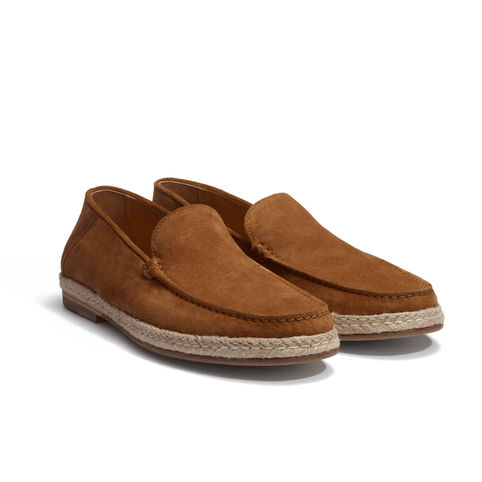 J.m. Weston Mocassin Espadrille Uzès Homme En Cuir Veau Velours Beachnut