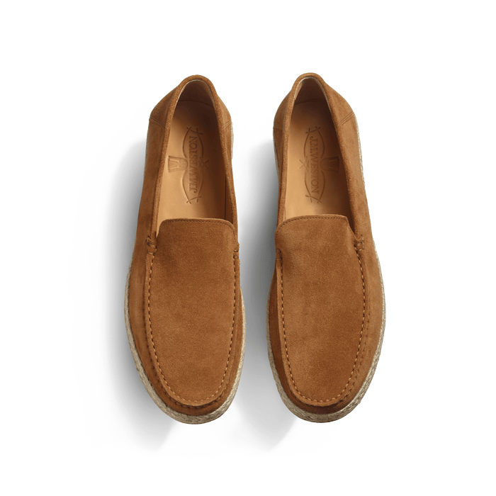 J.m. Weston Mocassin Espadrille Uzès Homme En Cuir Veau Velours Beachnut
