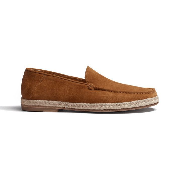 j.m. weston Mocassin Espadrille Uzès homme en cuir veau velours beachnut