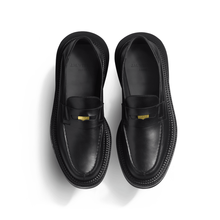 J.m. Weston Mocassin J.M. Weston X Sacai En Cuir Veau Souple Noir