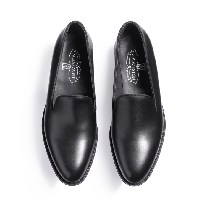 J.m. Weston Mocassin Mathilde Femme En Cuir Lisse Noir
