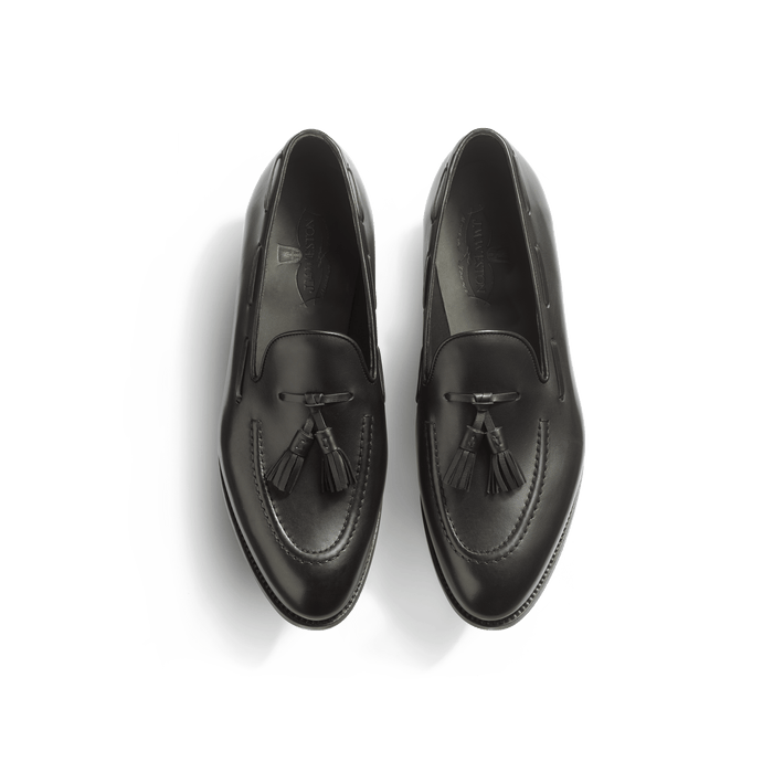 J.m. Weston Mocassin Menton à Pampilles Homme En Cuir Lisse Noir