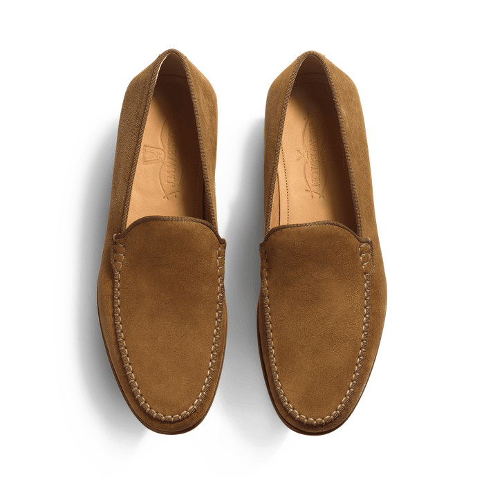 J.m. Weston Mocassin Souple Calvi Homme En Velours Marron Brun