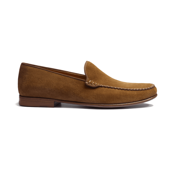 j.m. weston Mocassin Souple Calvi homme en velours marron brun