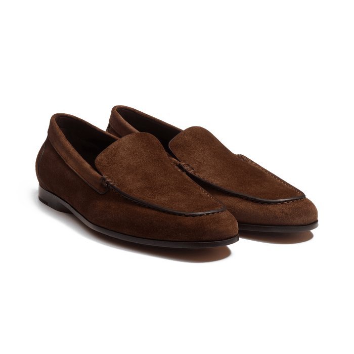 J.m. Weston Mocassin Souple Toulouse Homme En Velours Marron