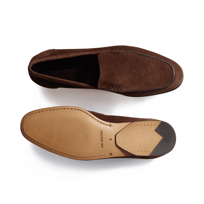 J.m. Weston Mocassin Souple Toulouse Homme En Velours Marron