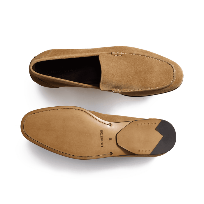 J.m. Weston Mocassin Souple Toulouse Homme En Velours Sable