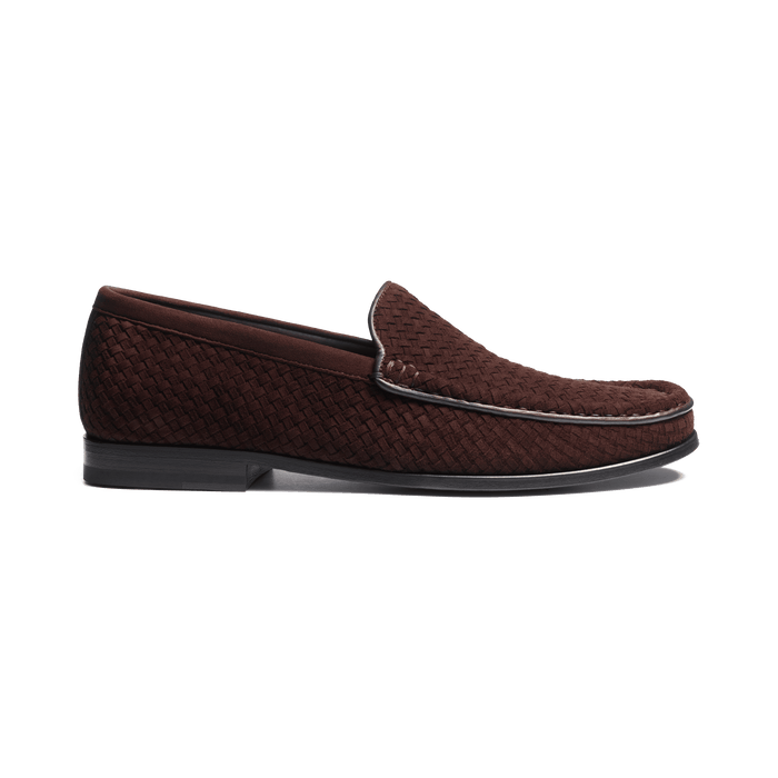j.m. weston Mocassin Souple Tressé Calvi homme en velours marron