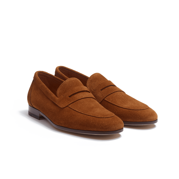 J.m. Weston Mocassin Woogie Femme En Cuir Veau Velours Beachnut