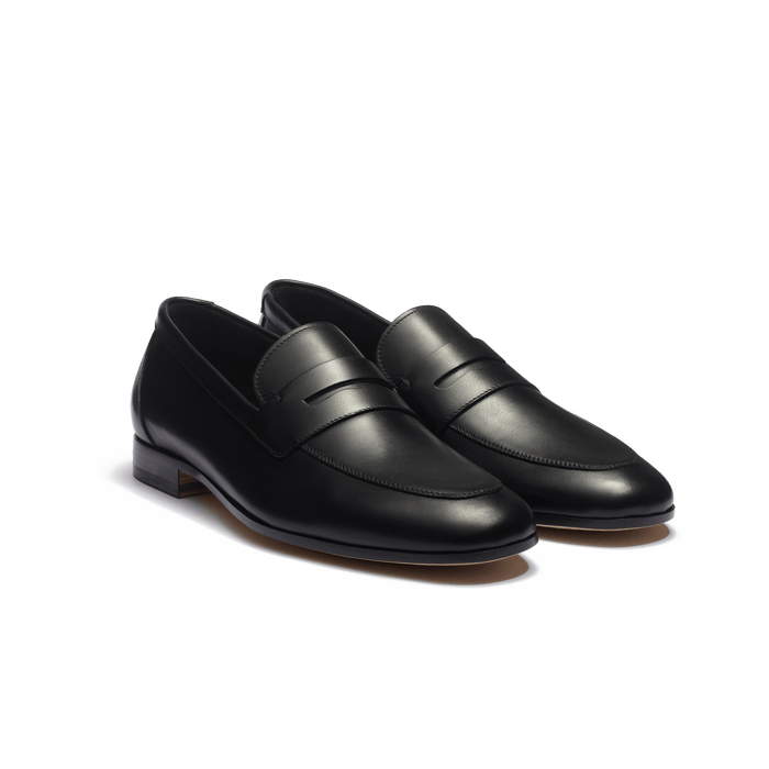J.m. Weston Mocassin Woogie Homme En Cuir Veau Lisse Noir