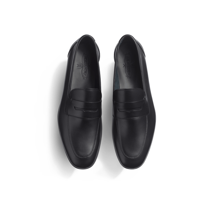 J.m. Weston Mocassin Woogie Homme En Cuir Veau Lisse Noir