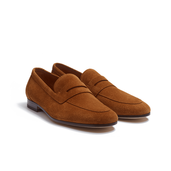 J.m. Weston Mocassin Woogie Homme En Cuir Veau Velours Beachnut