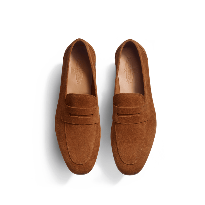 J.m. Weston Mocassin Woogie Homme En Cuir Veau Velours Beachnut