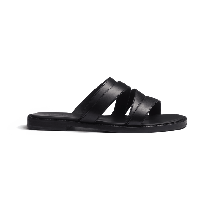 j.m. weston Mule Double V homme en cuir veau lisse noir j.m. weston Mule Double V homme en cuir veau lisse noir