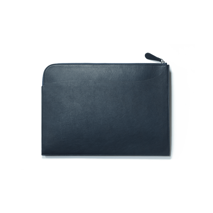 J.m. Weston Pochette D'ordinateur Double You En Cuir Lisse Marine